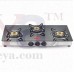 OkaeYa Stainless Steel Manual Gas Stove (3 Burners)